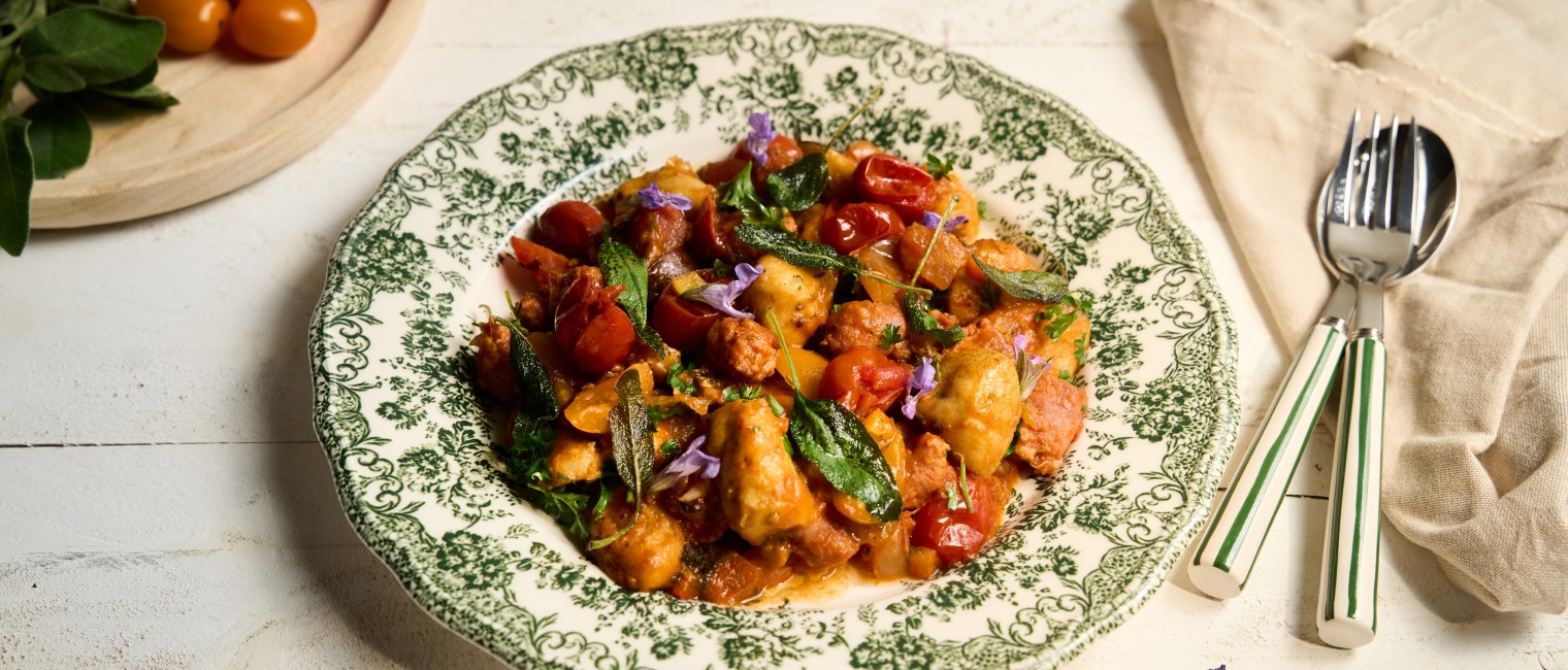 Gnocchi mit Tomatensauce & Salsiccia