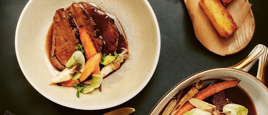 Lammbraten mit Schmorgemüse