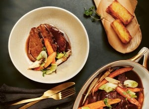 Lammbraten mit Schmorgemüse