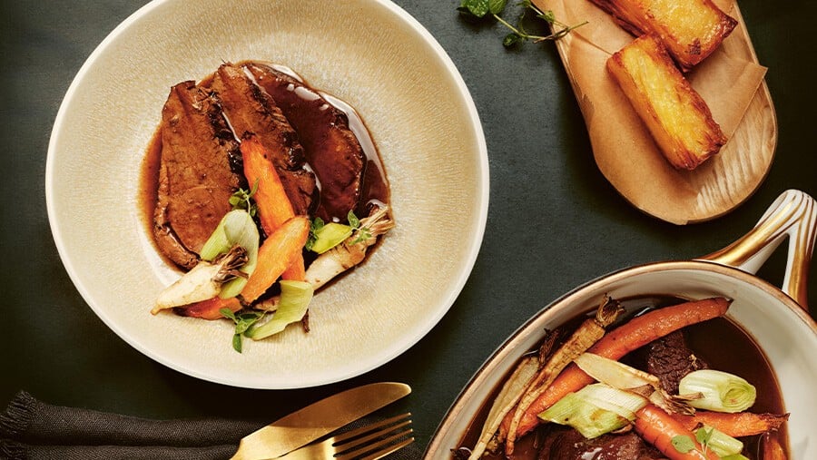 Lammbraten mit Schmorgemüse