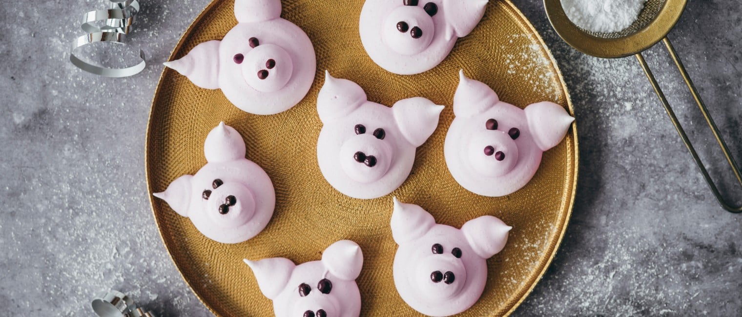 Baiser Glücksschweinchen