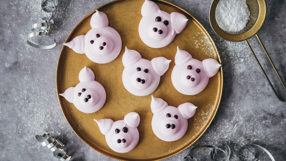 Baiser Glücksschweinchen