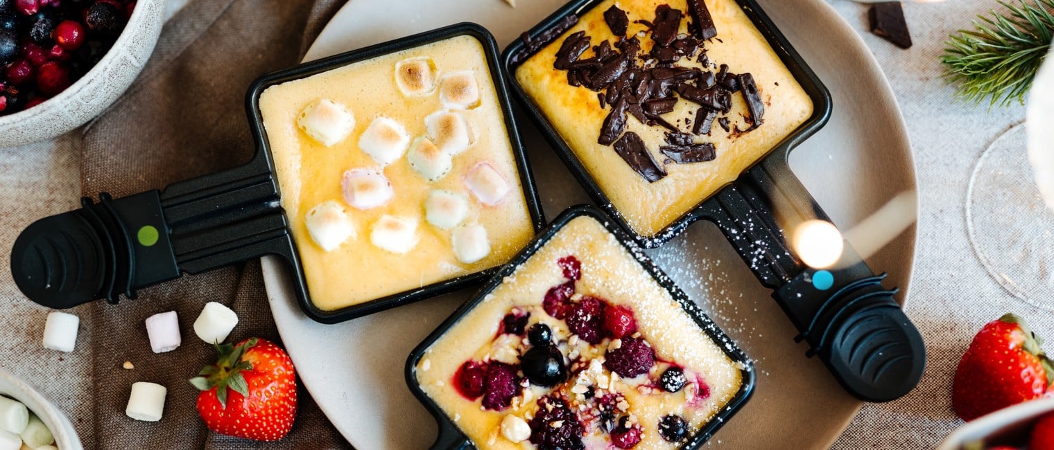 Raclette Süße Pancakes