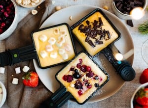 Raclette Süße Pancakes
