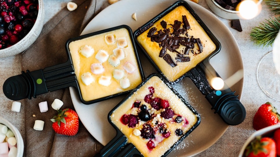Raclette Süße Pancakes