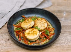 Kartoffeltaler mit Peperonata