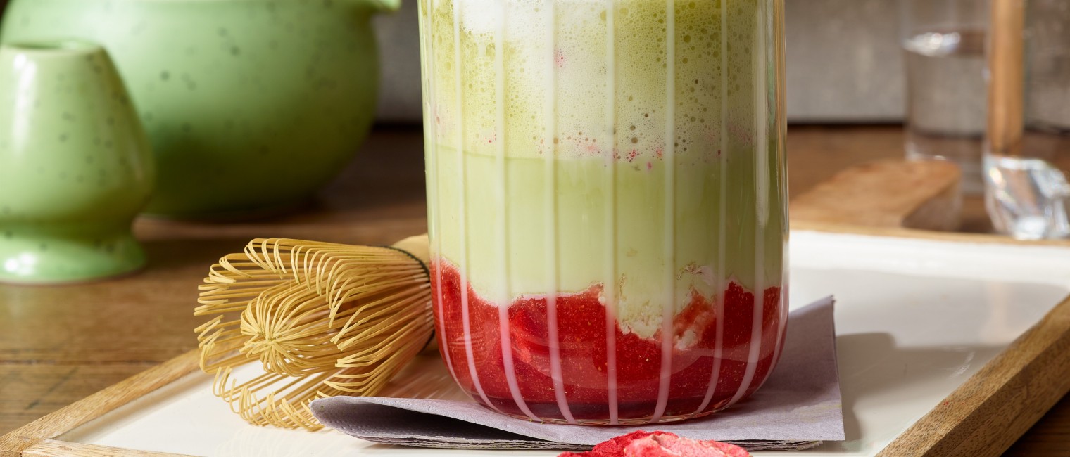 Strawberry Matcha Latte