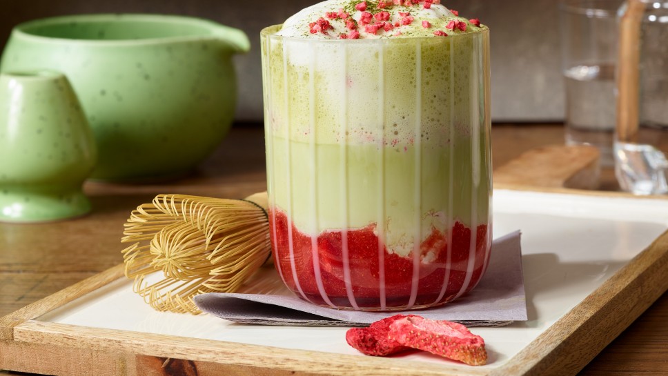 Strawberry Matcha Latte