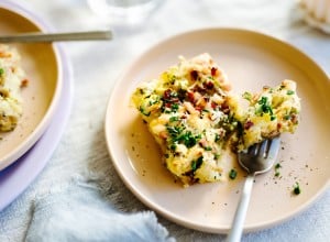 Smashed Potato Flammkuchen Style 
