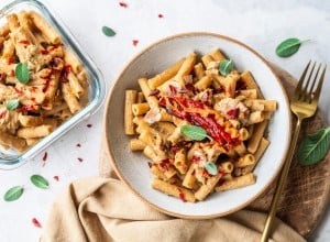 Maccheroni mit Maroni-Steinpliz-Creme