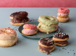 Donut Ice Cream Sandwiches