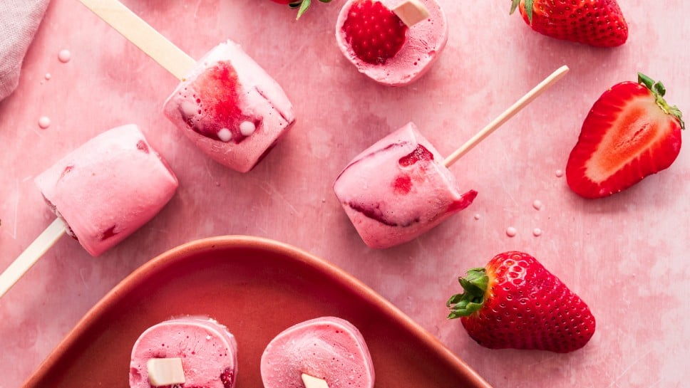 Erdbeer-Skyr-Eis