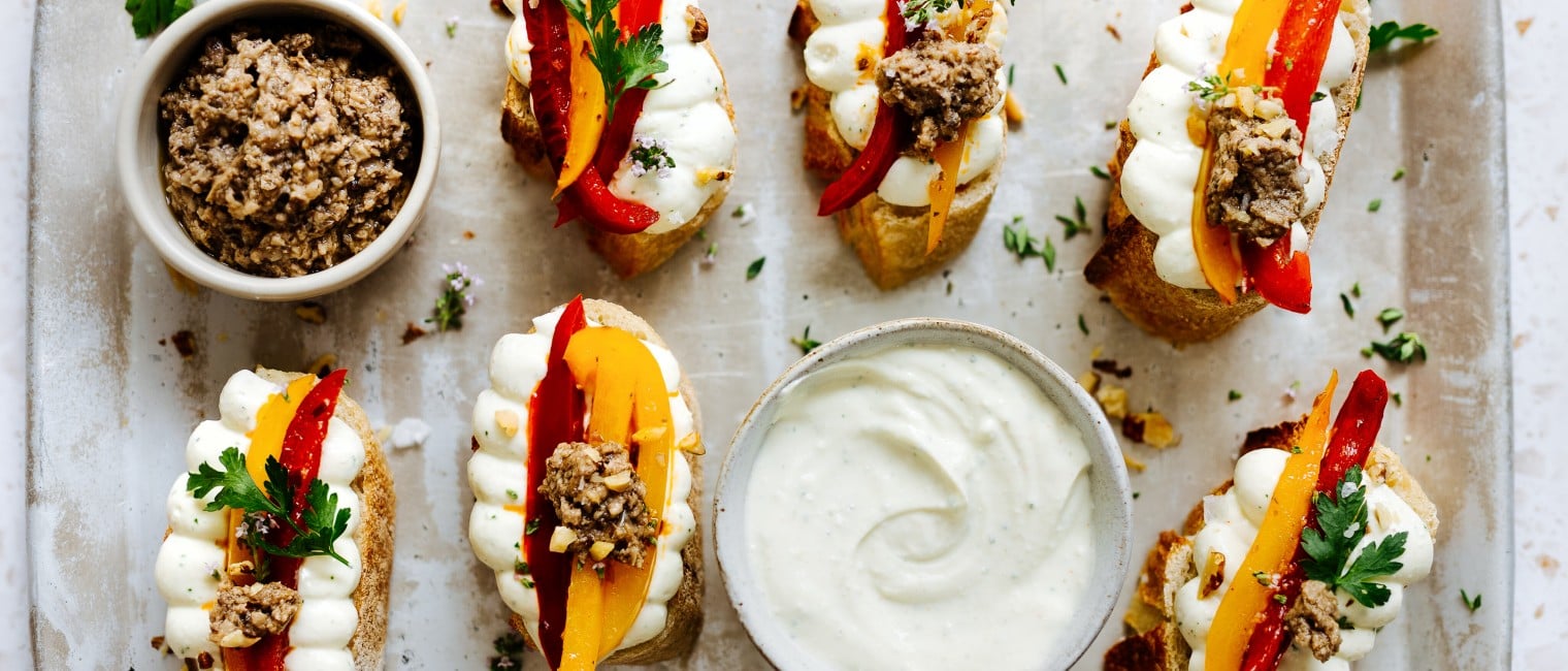 Whipped Feta mit Shiitake Pesto