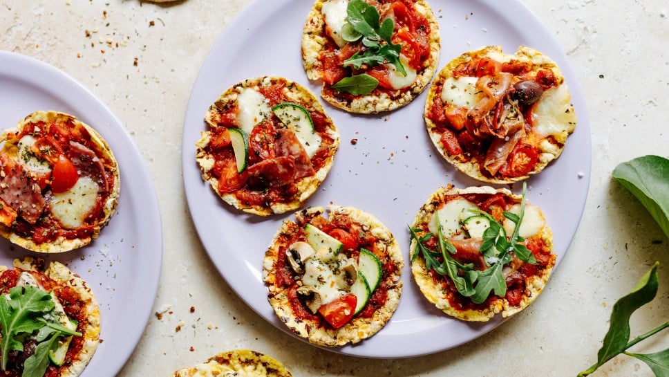 Maiswaffel-Mini-Pizzen [