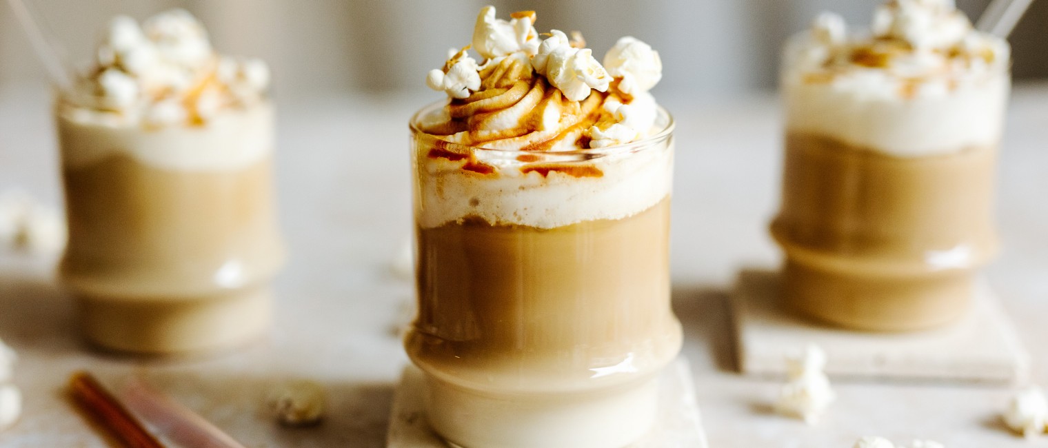 Iced Popcorn-Karamell Latte 