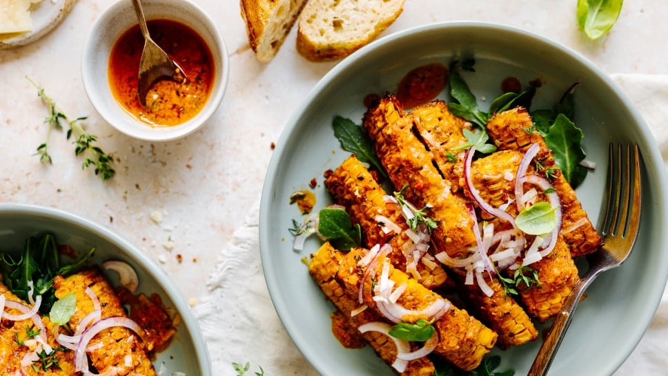 Cornrib-Salat mit italienischem Dressing 