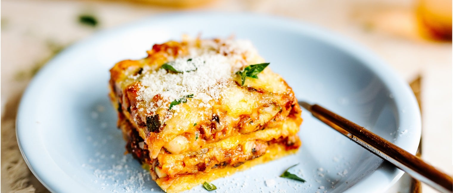 Polenta-Lasagne mit Gemüse 