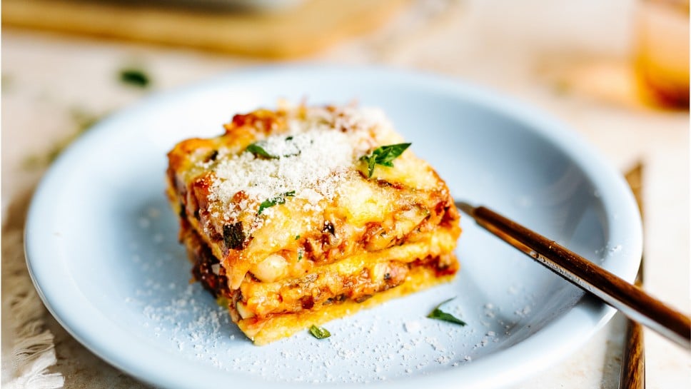 Polenta-Lasagne mit Gemüse 
