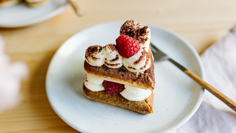 Himbeer Tiramisu Herzen