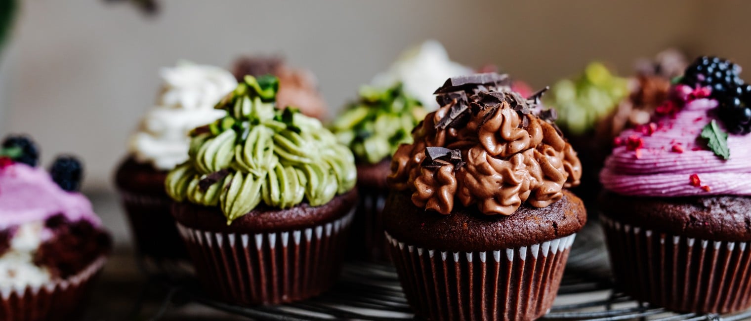 SPAR Mahlzeit Cupcake-Variationen mit Cremefüllung