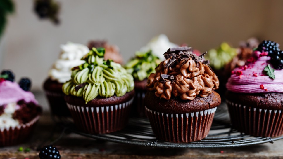 SPAR Mahlzeit Cupcake-Variationen mit Cremefüllung