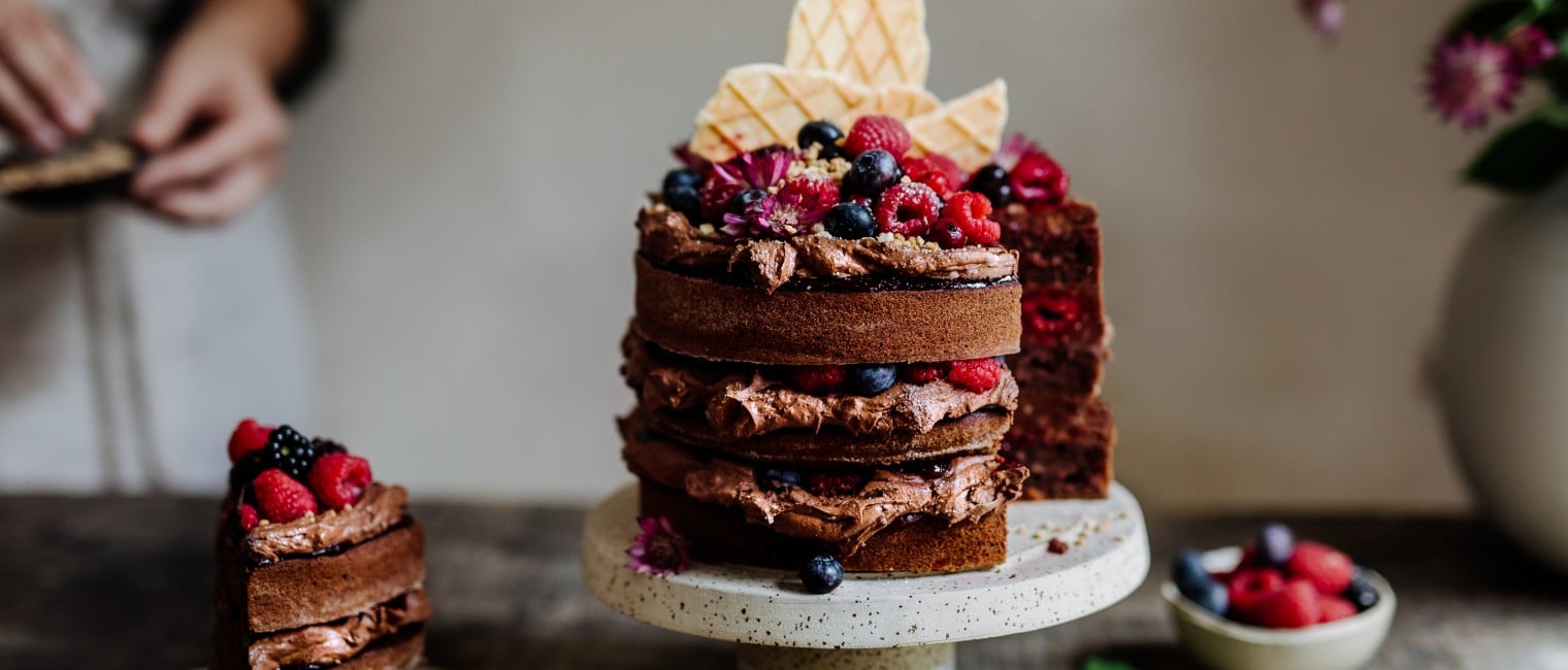 SPAR Mahlzeit Naked Cake - Rote-Rübe-Torte mit Waffel-Crunch