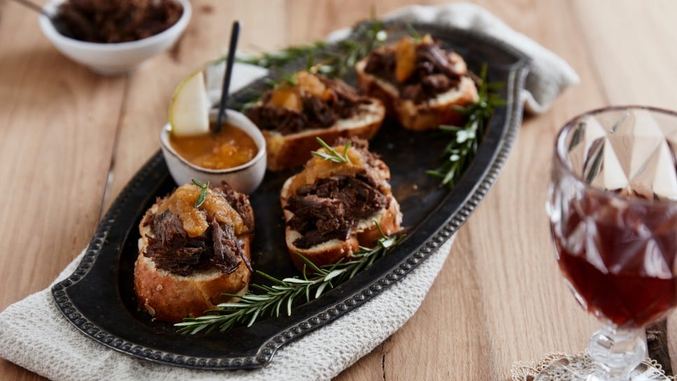 SPAR Mahlzeit Reh mit Brioche & Birnenchutney