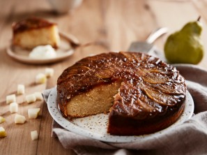 SPAR Mahlzeit Upside-Down-Birnenkuchen mit Karamellcreme