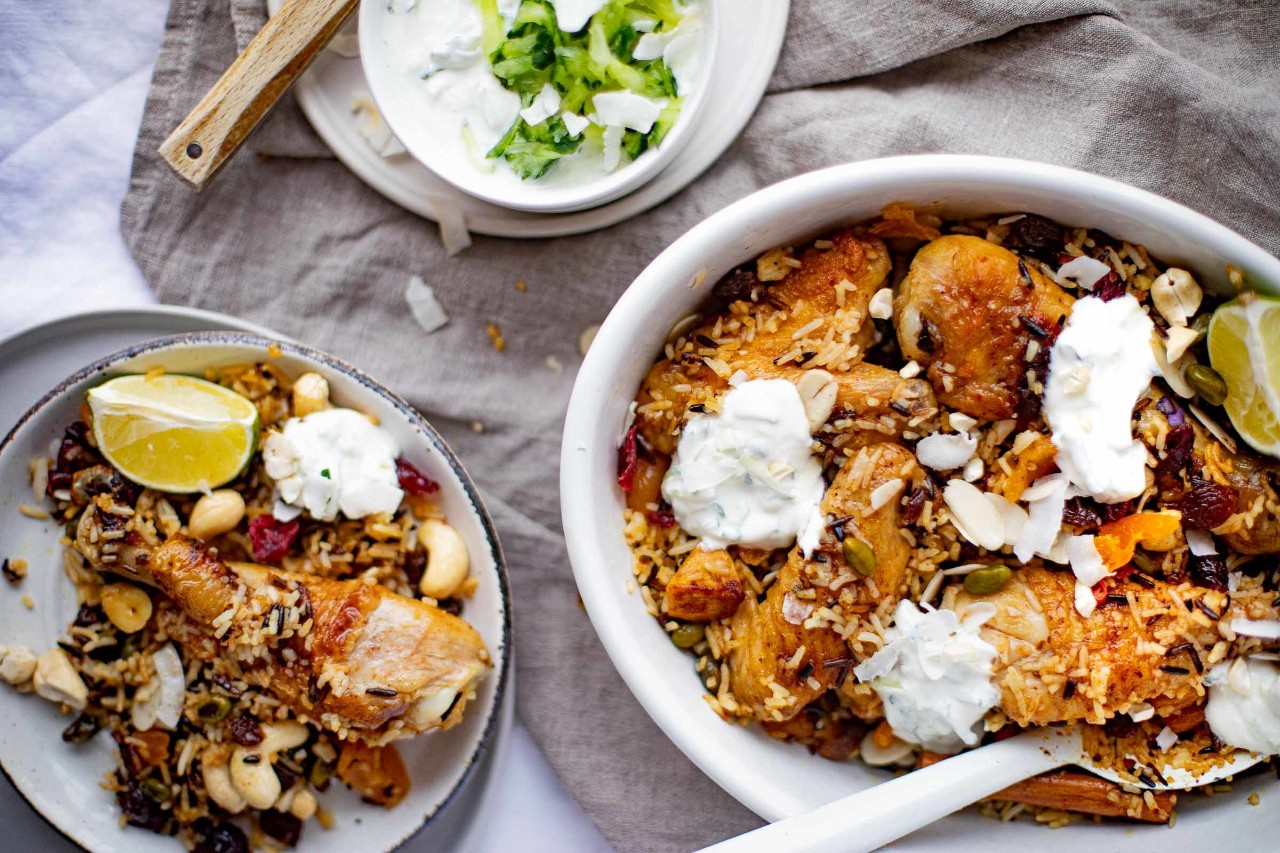 Chicken-Biryani mit Raita » Rezept | SPAR Mahlzeit! Chicken-Biryani mit Raita » Rezept | SPAR Mahlzeit!