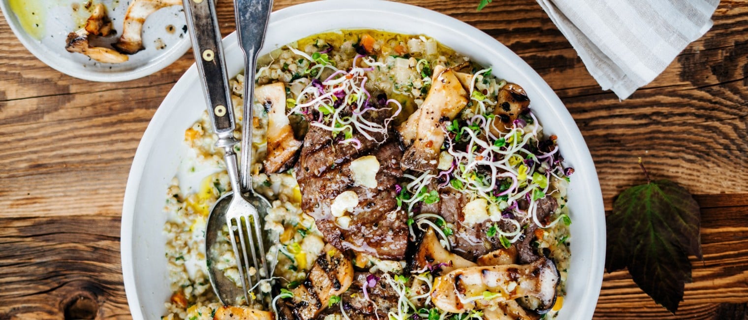 SPAR Mahlzeit Rindspaillard mit Buchweizenrisotto