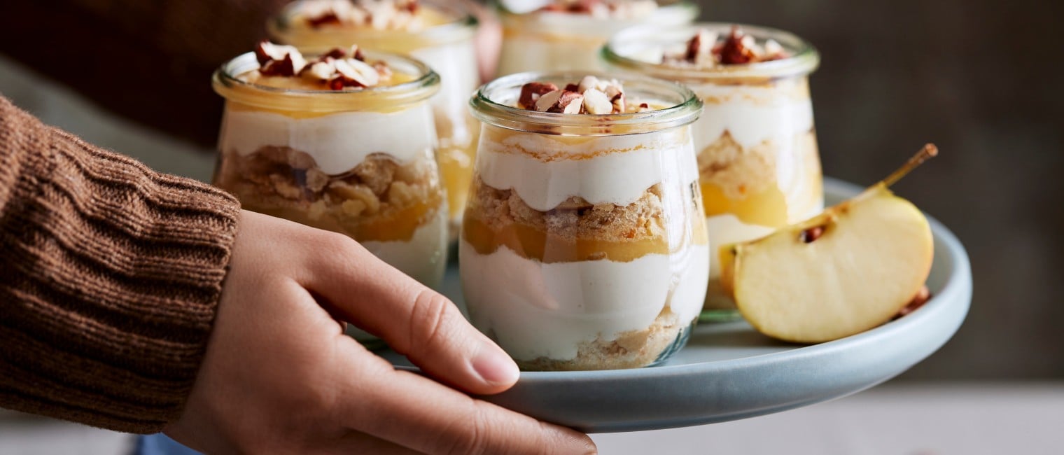SPAR Mahlzeit Apfeltiramisu im Glas quer