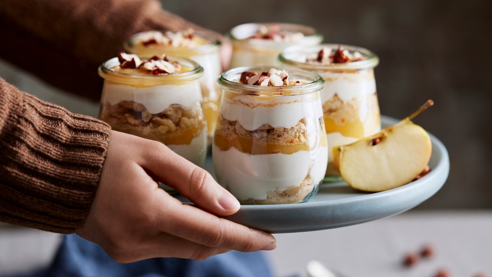 SPAR Mahlzeit Apfeltiramisu im Glas quer