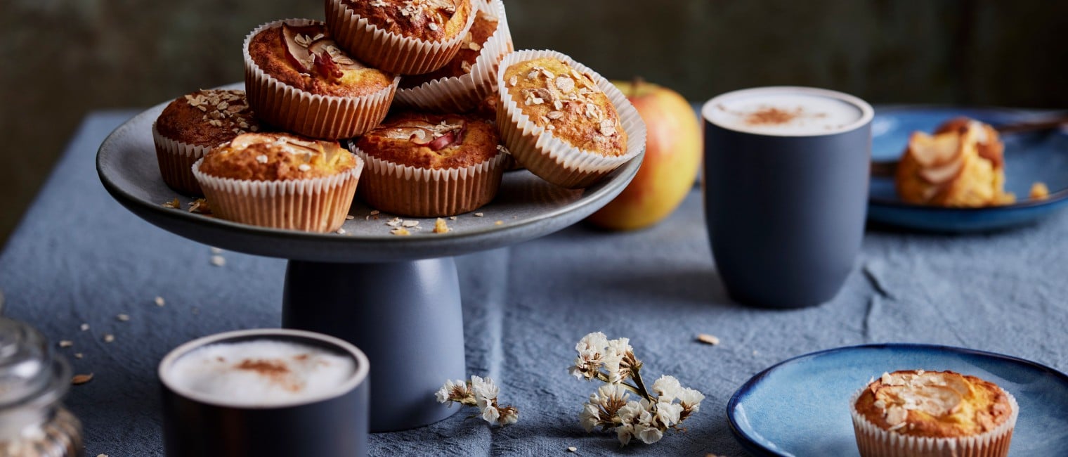 SPAR Mahlzeit Haferflocken-Apfel-Karotten-Muffins quer