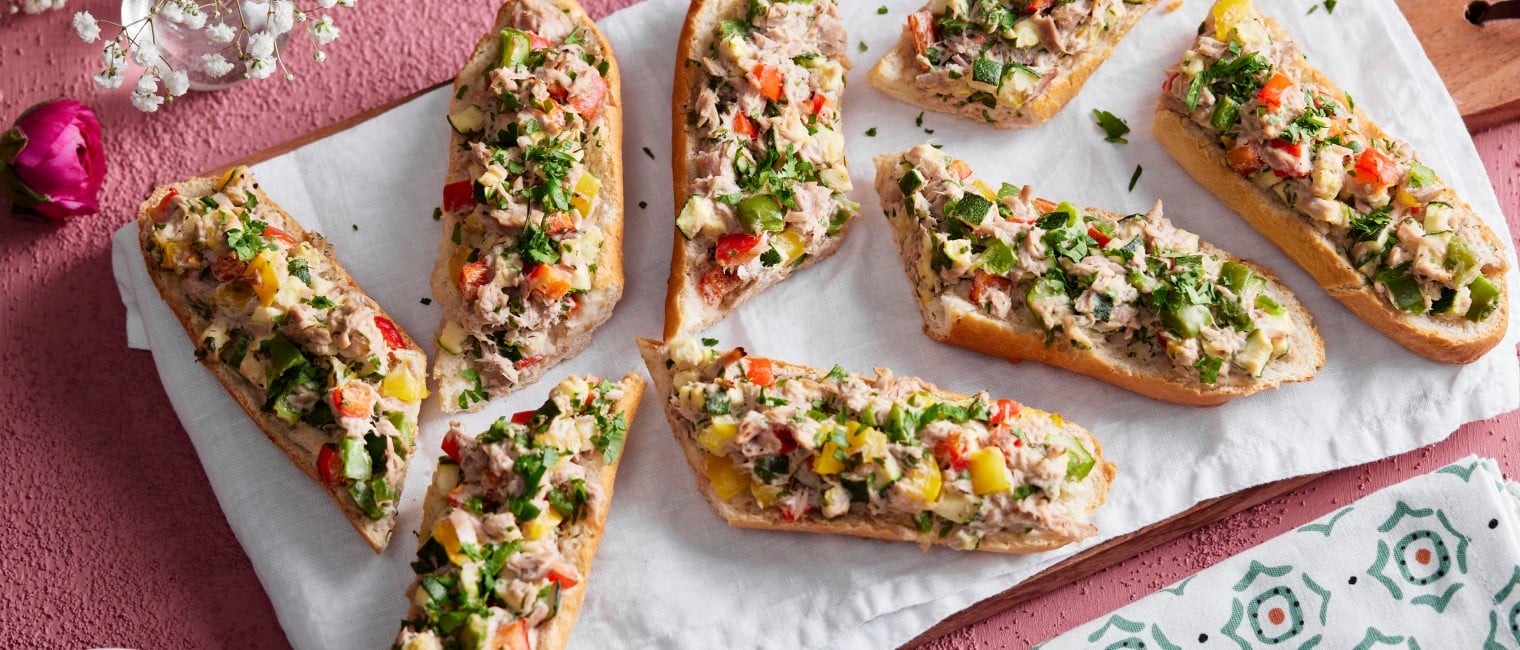 Überbackene Thunfisch-Baguettes » Rezept | SPAR Mahlzeit!
