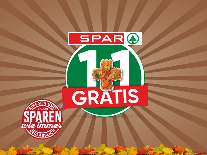 Sparen wie immer: 1+1 GRATIS im Herbst bei SPAR