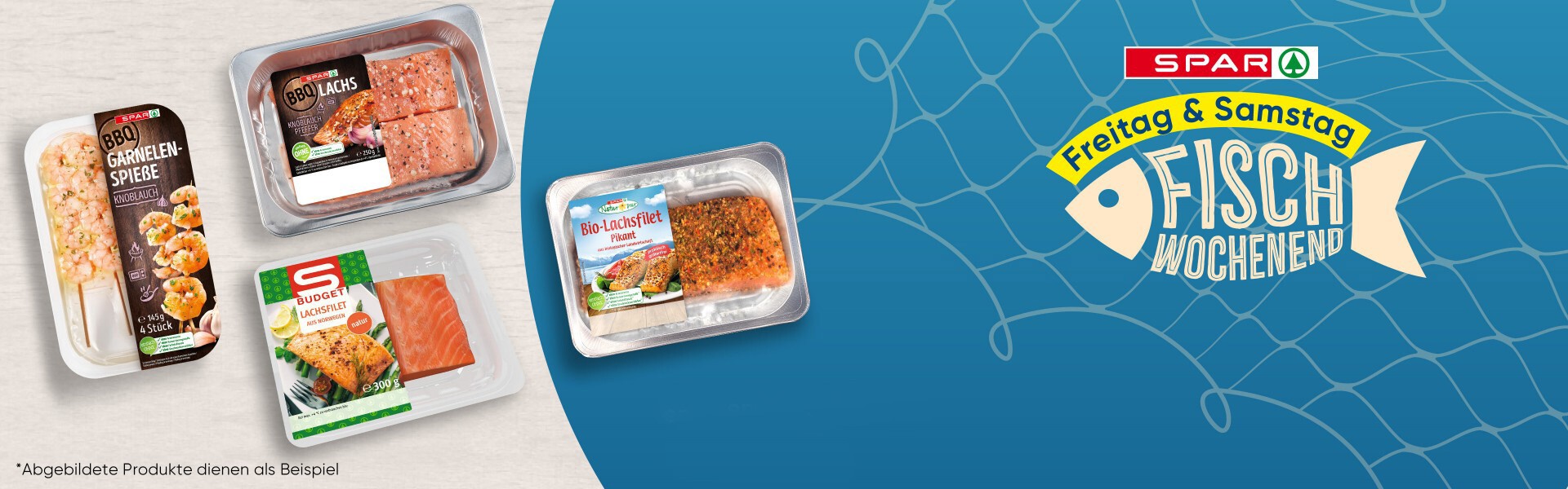 Header frischer Fisch Freitag uns Samstag frischer Fisch bei S P A R