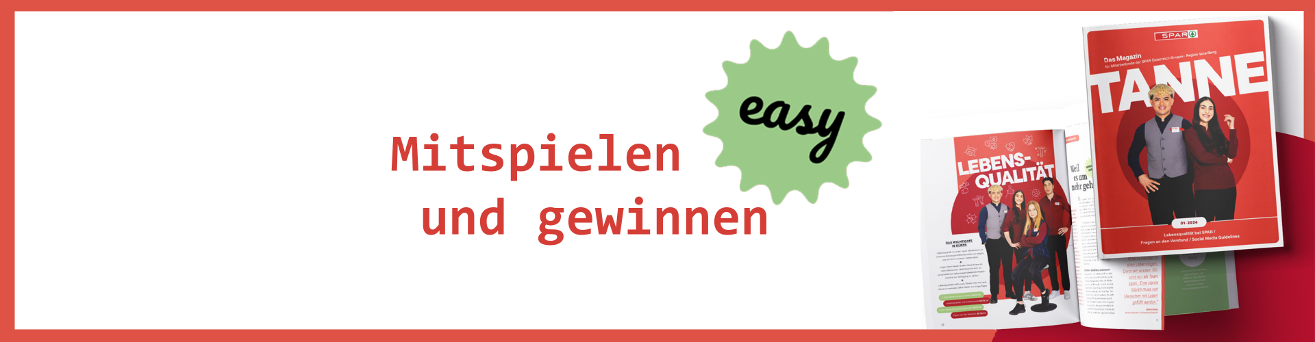 SPAR - Meine Tanne Gewinnspiel April