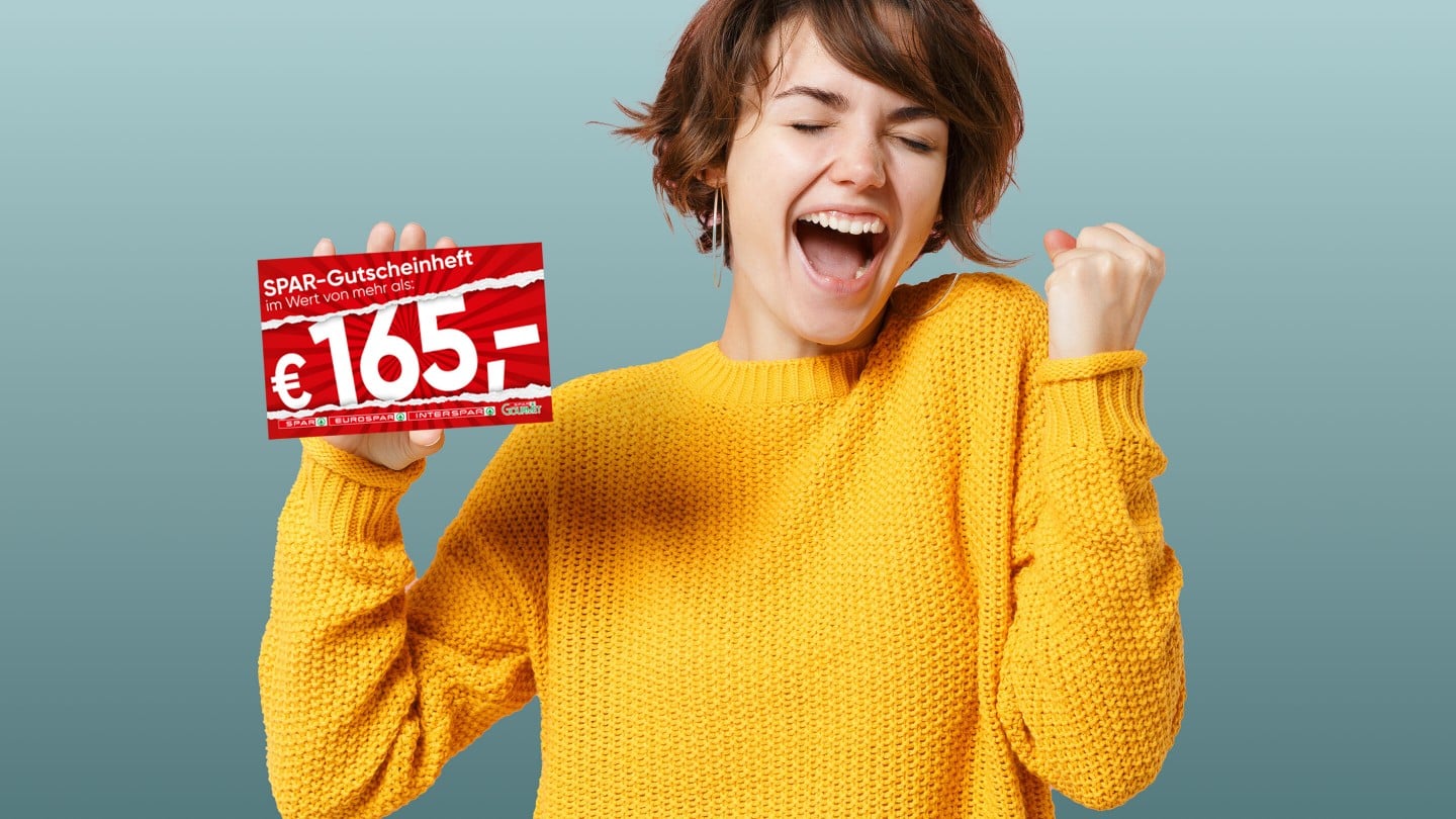 Gutscheine im Wert von mehr als € 165. Gültig von Do., 03.09.26 bis Mi., 23.09.26.