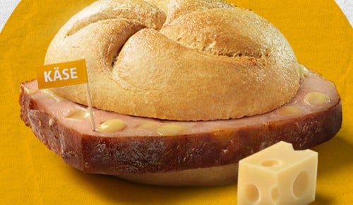Bio-Semmel mit TANN Käse-Leberkäse
