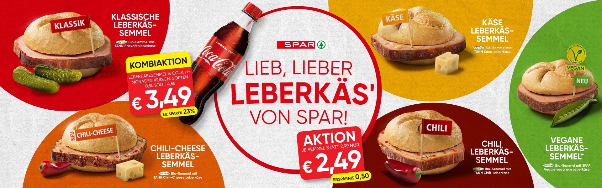 Leberkässemmel-Aktion Leberkäsesemmelaktion bei SPAR bis 25.6.solange der Vorrat reicht