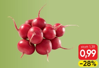 Radieschen-rot-Banner