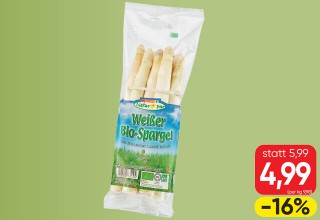 weißer Bio-Spargel
