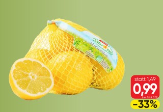 spritzige Bio-Zitrone