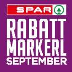 SPAR Rabattmarkerl September SPAR Rabattmarkerl September