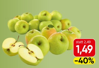 Apfel "Golden Delicious"; statt 2,49 Euro um 1,49 Euro