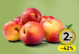 Fruchtig-frische SPAR Nektarinen; statt 3,49 Euro um nur 2 Euro