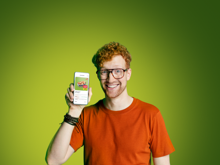 App Model mit Smartphone - Gutschein Ansicht Zwiebel