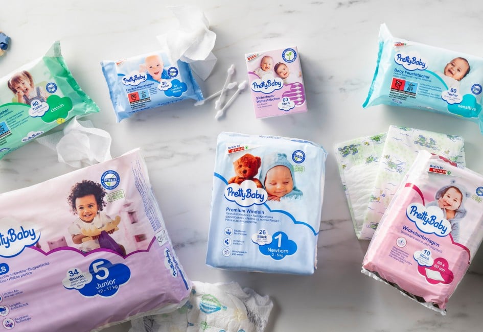 verschiedene Produkte von Pretty Baby