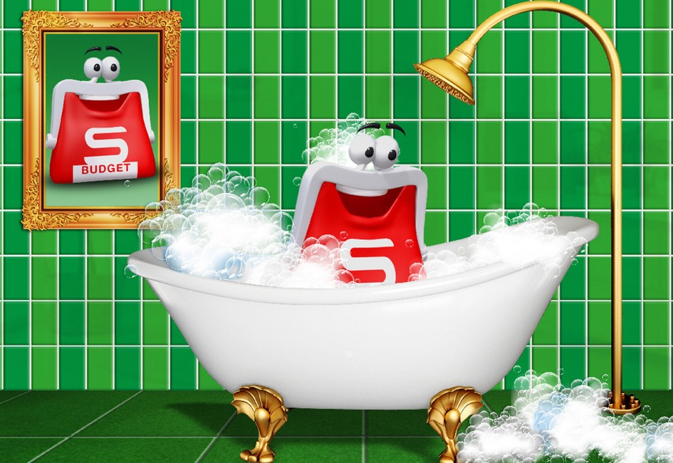 S-BUDGET Boerserl in der Badewanne