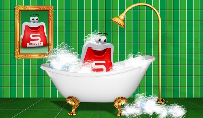 S-BUDGET Börserl Badewanne